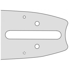Kettensägeschiene Länge 40cm Teilung 325'' Dicke 1.6mm kompatibel OREGON D025 | Newgardenstore.eu