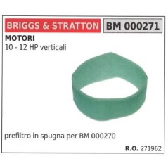 Filtro de aire BRIGGS&STRATTON para cortacéspedes 10 12 CV VERTICAL | Newgardenstore.eu