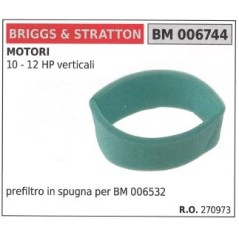 Prefiltro de aire BRIGGS&STRATTON cortacésped 10 12 CV VERTICAL | Newgardenstore.eu