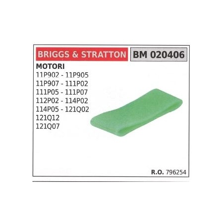 BRIGGS&STRATTON prefiltro aire cortacésped 11P902 11P905 796254 | Newgardenstore.eu