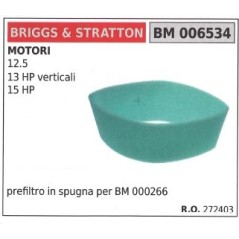 BRIGGS&STRATTON Luftvorfilter für Rasenmäher 12.5 13HP vertikal
