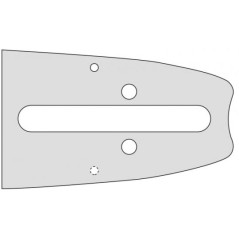 Barra de motosierra longitud 43cm distancia entre ejes.404'' espesor 1.6mm compatible OREGON E031