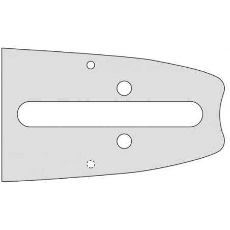 Barra de motosierra longitud 43cm distancia entre ejes.404'' espesor 1.6mm compatible OREGON E031