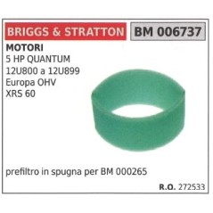 Prefiltro aria BRIGGS&STRATTON rasaerba tosaerba tagliaerba 5HP QUANTUM