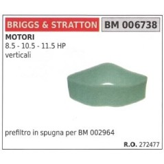 Préfiltre à air pour tondeuse à gazon BRIGGS&STRATTON 8.5 10.5 11.5hp