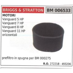 BRIGGS&STRATTON prefiltro aire cortacésped cortacésped vanguard 5HP