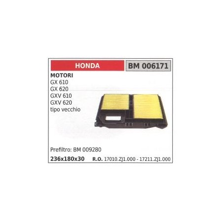 Préfiltre air HONDA générateur GX 610 620 670 GXV 610 620 ancien type | Newgardenstore.eu