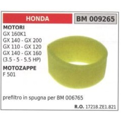 Schaumstoff-Luftvorfilter HONDA Motor GX160K1 140 200 120 Motorfräse F 501 009265