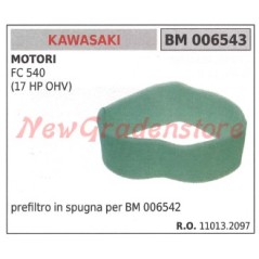 Prefiltro aria in spugna KAWASAKI motore FC 540 (17 HP OVH) 006543 | Newgardenstore.eu