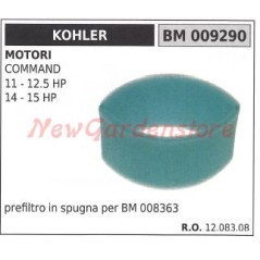 KOHLER Schwamm-Luftvorfilter Rasentraktor COMMAND 11 12,5 PS 009290