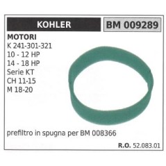 KOHLER Schwamm-Luftvorfilter Rasentraktor K 241 301 321 009289