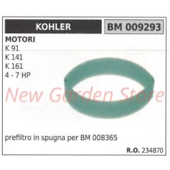 KOHLER Schaumstoff-Luftvorfilter Rasentraktor K 91 141 161 4 7 PS 009293