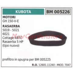 Prefiltro aria in spugna KUBOTA motore GH 150-V-E raserba 5019 5021 6021 005226 | Newgardenstore.eu