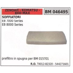 ZENOAH sponge air prefilter for blower EB7000SERIES EB8000SERIES 046495 | Newgardenstore.eu