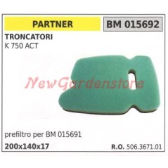 Air prefilter PARTNER for K 750 ACT log saw 0156992