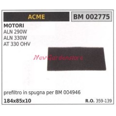 Esponja prefiltro de aire ACME motor cultivador ALN 290W 002775 | Newgardenstore.eu