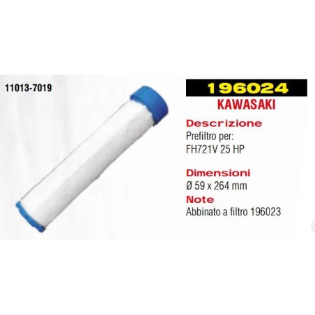 Vorfilter für Rasentraktor FH721V 25 PS KAWASAKI 11013-7019 | Newgardenstore.eu