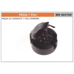 Presa corrente 7 poli femmina codice 003749 | Newgardenstore.eu