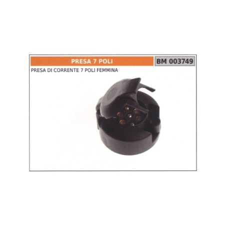 Presa corrente 7 poli femmina codice 003749 | Newgardenstore.eu