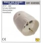 2 pole + earth - 16A Schuko two-step removable socket for civil use - single-phase