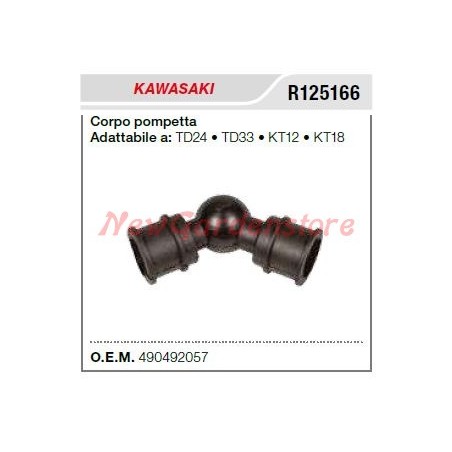 KAWASAKI primer for brushcutter carburettor TD24 33 KT12 18 R125166 | Newgardenstore.eu