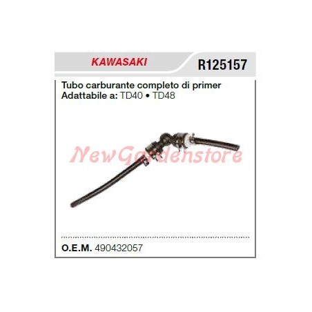 KAWASAKI primer for brushcutter carburettor TD40 TD48 R125157 | Newgardenstore.eu