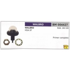 Cebador de mezcla de gasolina WALBRO HDA97 desbrozadora de carburador 188-508