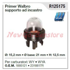 WALBRO primer for WY WYA carburettor lawnmower mower R125175