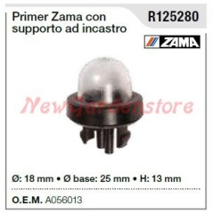 Cebador ZAMA para carburador de desbrozadora 228063 | Newgardenstore.eu