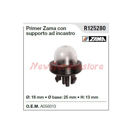 ZAMA primer for brushcutter carburettor 228063 | Newgardenstore.eu