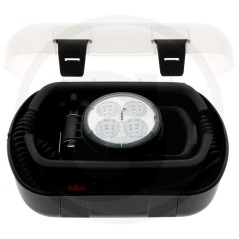 LED work floodlight with wide-range lighting case