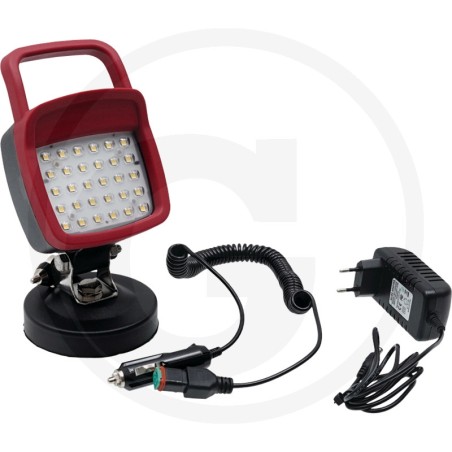 LED Arbeitsscheinwerfer Magnetaufsatz integrierte Batterie (Dauer 4 bis 8 h) | Newgardenstore.eu