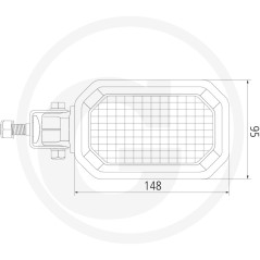 Projecteur de travail à LED éclairage à grande portée 10-30 V