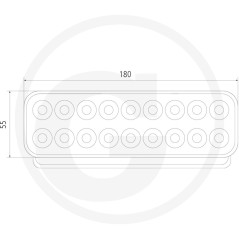 Arbeitsscheinwerfer LED-Breitbandbeleuchtung 10-30 V | Newgardenstore.eu