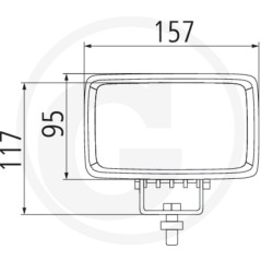 Proiettore di lavoro a led illuminazione a largo raggio 10-30 V | Newgardenstore.eu