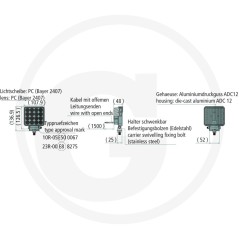 Arbeitsscheinwerfer LED-Beleuchtung für den Nahbereich 10-30 V | Newgardenstore.eu