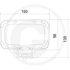 Proyector de trabajo led alumbrado de proximidad 10-30 V