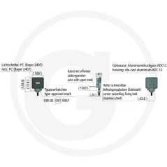 Proiettore di lavoro a led illuminazione di prossimità 10-30 V | Newgardenstore.eu