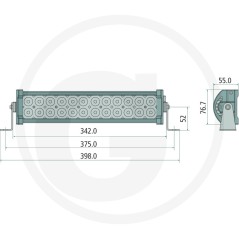 Proyector de trabajo, barra de luz de proximidad o iluminación de haz extensivo | Newgardenstore.eu