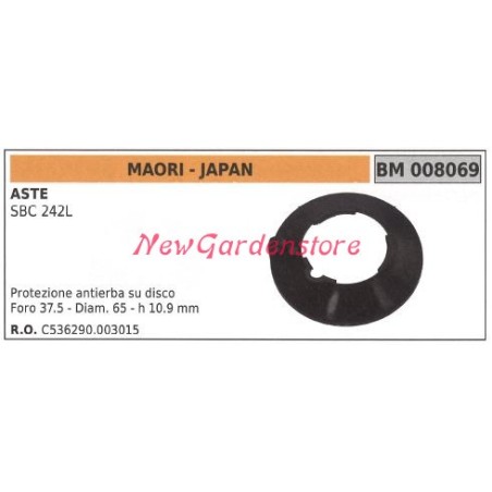 Grass guard on MAORI brushcutter bevel gear pair disc 008069 | Newgardenstore.eu