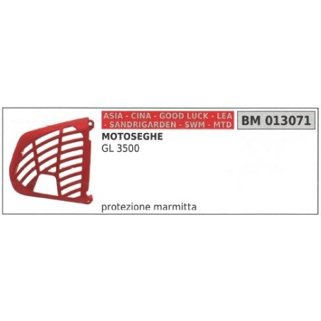 Protezione Marmitta CINA motosega GL 3500 013071 | Newgardenstore.eu