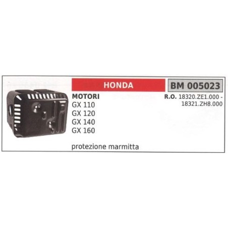 Protector silenciador HONDA Desbrozadora HONDA GX 110 120 140 160 005023 | Newgardenstore.eu