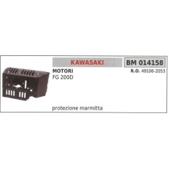 Protection d'échappement KAWASAKI débroussailleuse FG 200D 014158 | Newgardenstore.eu