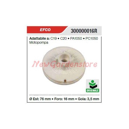 EFCO starter pulley C19 C20 PA1050 PC1050 3000016R | Newgardenstore.eu