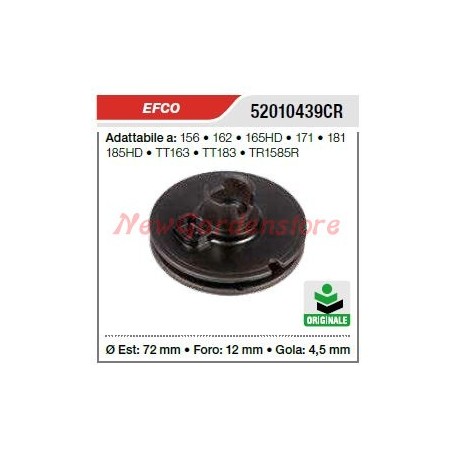 Puleggia avviamento EFCO motosega 156 162 165HD troncatore TT163 183 52010439CR | Newgardenstore.eu