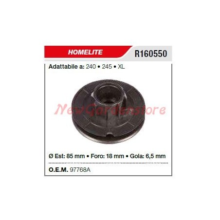 Polea de arranque HOMELITE para motosierra 240 245 XL R160550 | Newgardenstore.eu