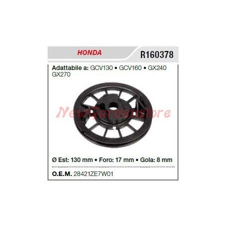 Polea de arranque cortacésped HONDA R160378 | Newgardenstore.eu