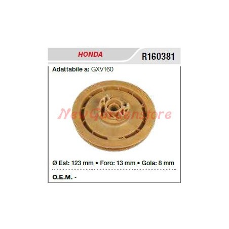 HONDA poulie de démarrage tondeuse GXV160 R160381 | Newgardenstore.eu