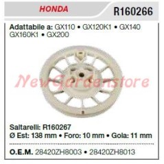 Puleggia avviamento HONDA trattorino rasaerba tagliaerba GX110 120K1 R160266