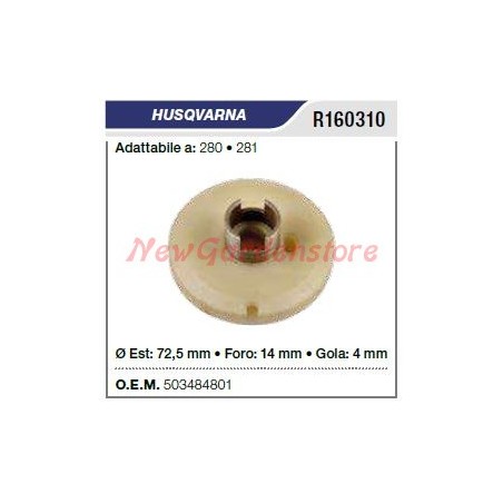 HUSQVARNA Chainsaw 280 281 R160310 Starter pulley | Newgardenstore.eu